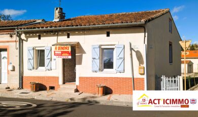 Cintegabelle, Maison T3 de village avec garage et terrain