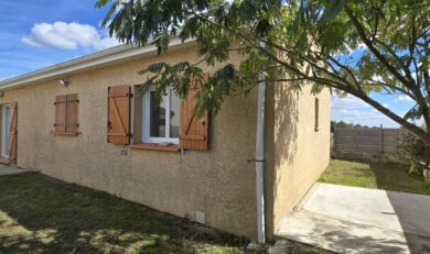 Eaunes, Maison Plain-Pied, T4 sur Terrain clos d’environ 300 m².