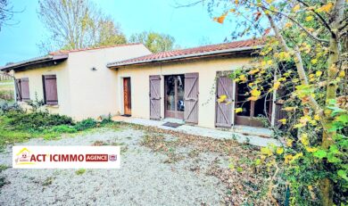 Cintegabelle – Maison familiale de plain-pied avec 4 chambres