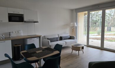 Eaunes, Appartement T2 meublé avec terrasse et deux places de parking